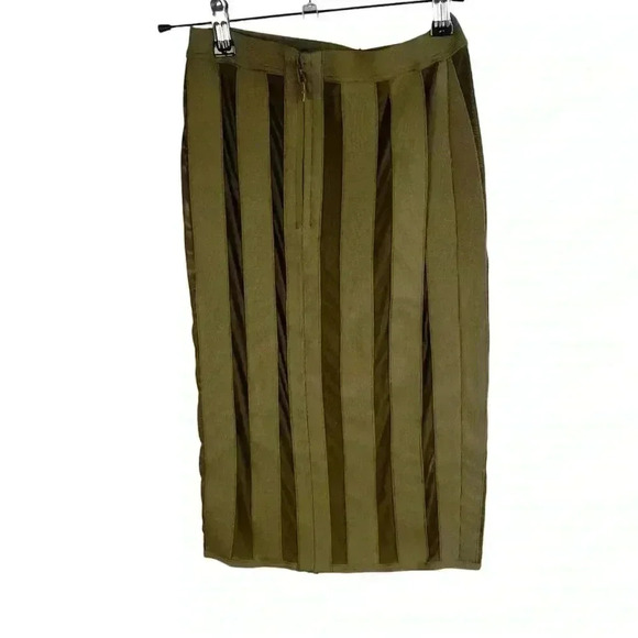 House of CB Olive Khaki Bandage Pencil Skirt - Picture 3 of 9